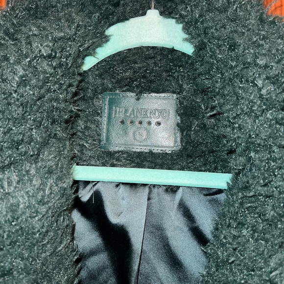 BLANK NYC FAUX FUR TEDDY COAT - GREEN - Picture 3 of 4